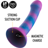 Dion galactic dildo m vibrador compatible con watchme tecnología inalámbrica