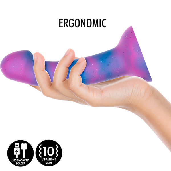 Dion galactic dildo m vibrador compatible con watchme tecnología inalámbrica