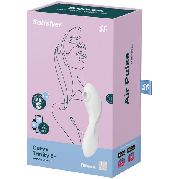 Vibrador app azul satisfyer curvy trinity 5 estimulador y