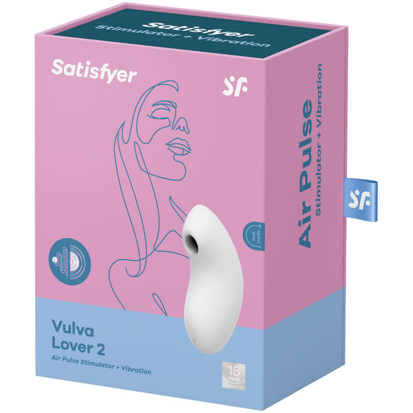 Vibrador blanco satisfyer vulva lover 2 estimulador y