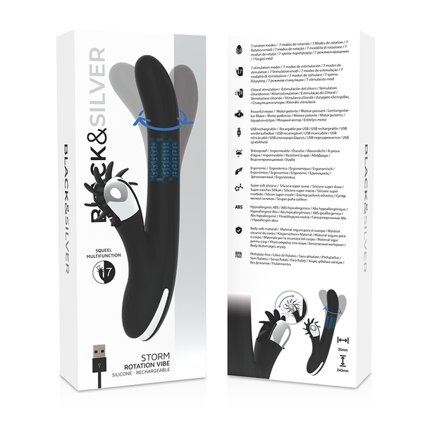 Vibrador rabbit rotador Storm