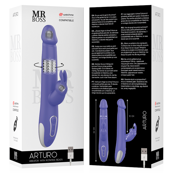Vibrador rotador Mr. Arturo compatible con WatchMe