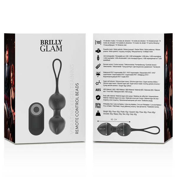 Bolas Kegel vibradoras Brilly con control remoto