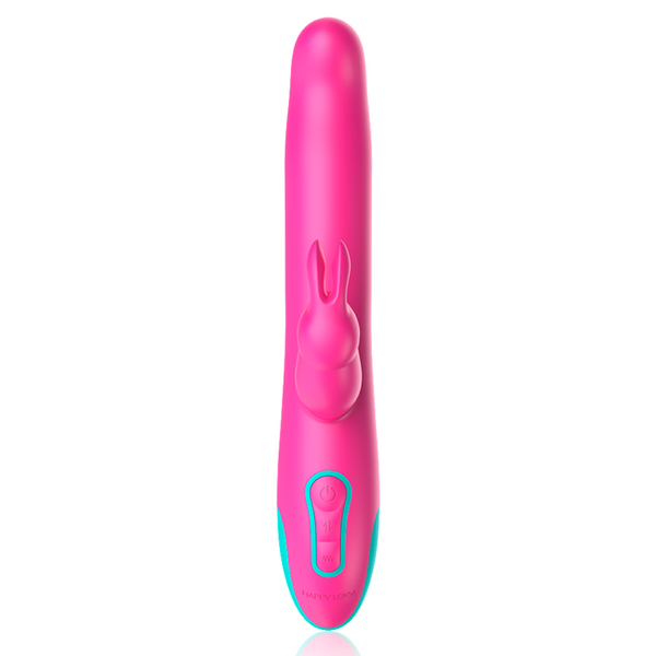 Vibrador rabbit rotador Pluto compatible con WatchMe