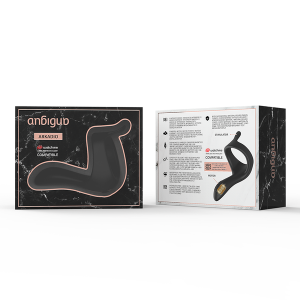 Arkadio estimulador glande y perineo compatible con watchme tecnología inalámbrica