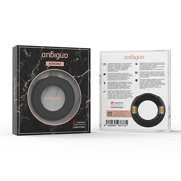 Adriano anillo vibrador compatible con watchme tecnología inalámbrica
