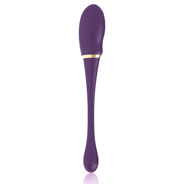 Vibrador doble para parejas Treasure Merlin con control remoto