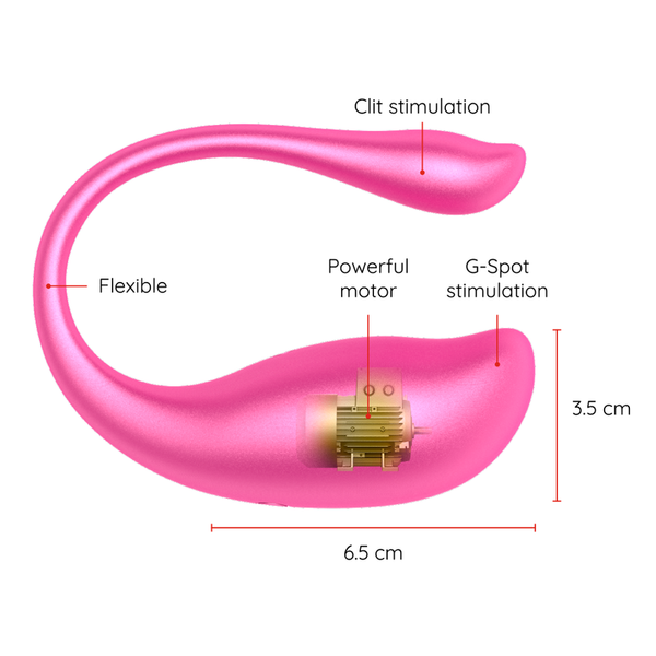 Nairobi huevo vibrador negro