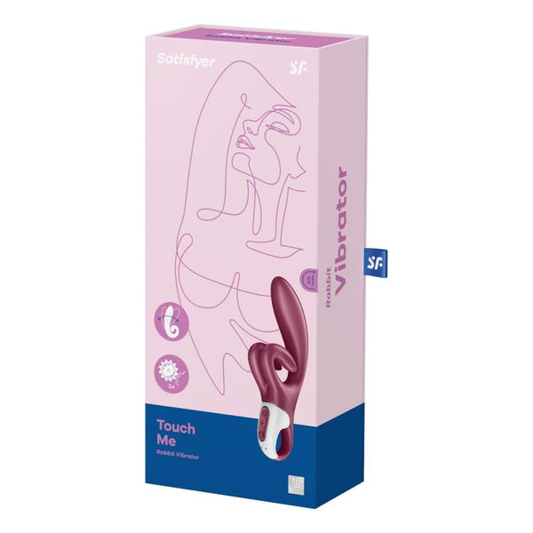 Touch me vibrador rabbit rojo