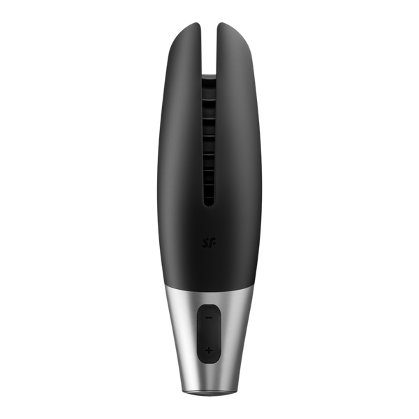 Satisfyer power masturbador negro y plata