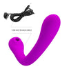 Vibrador y succionador alex de clítoris lila