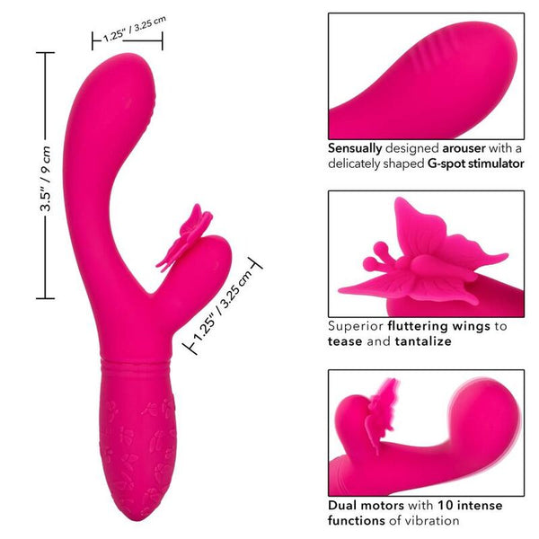 Calexotics butterfly kiss flutter rosa
