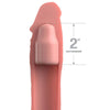 Funda para el pene Pipedreams 20,32 cm con plug de 5 cm tono piel