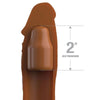 Funda para el pene Pipedreams 20,32 cm con plug de 5 cm caramelo