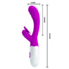Vibrador Pretty Moth con lengua lila