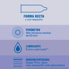 Durex preservativos invisible extra lubricado 12 unidades