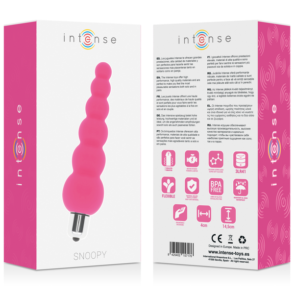 Intense snoopy 7 speeds silicone rosa intenso