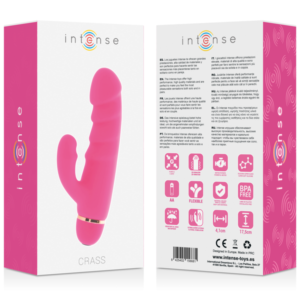 Intense crass 20 speeds silicone rosa