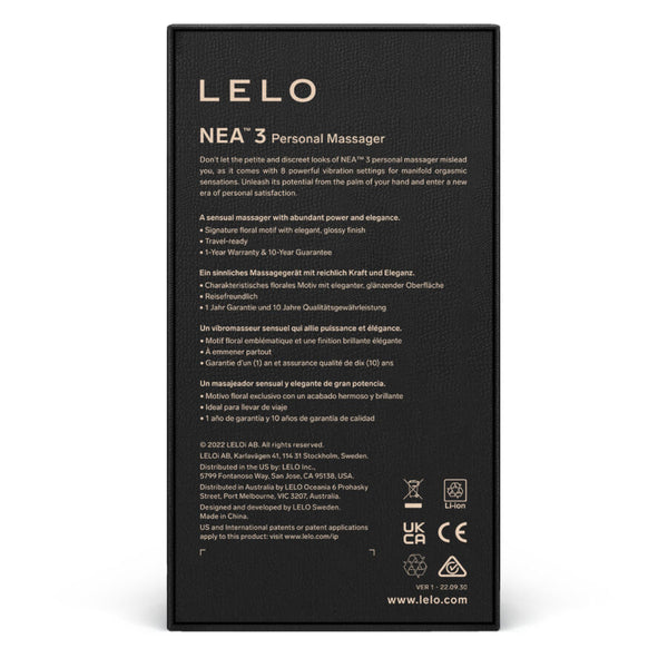 Lelo nea 3 masajeador personal azul