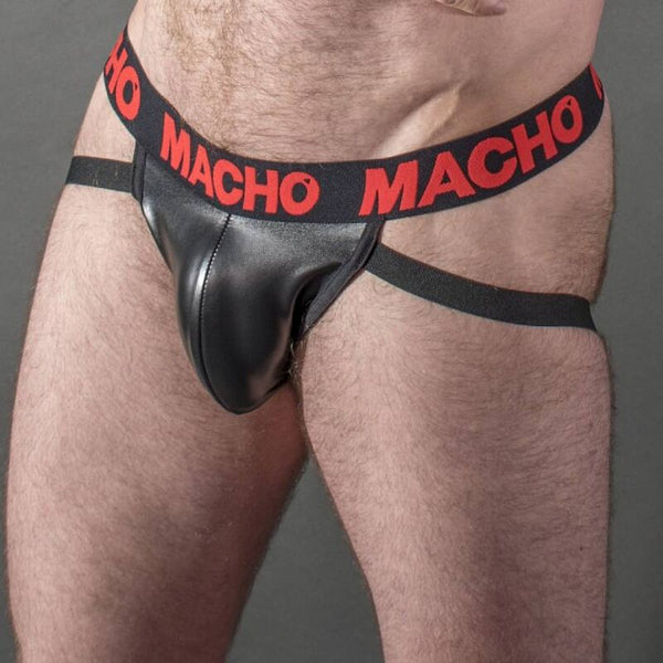 Macho mx25rc jock cuero rojo xl