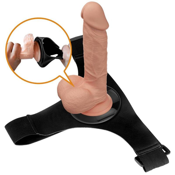 Pretty briefs arnés universal con dildo jerry 21.8 cm natural
