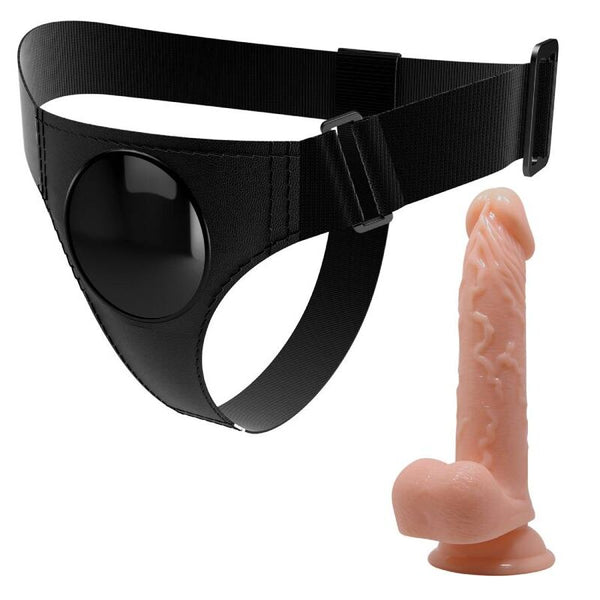 Arnés universal Pretty con dildo Kevin natural 19 cm