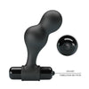 Plug anal vibrador de silicona negro