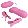 Pretty pinzas con vibración y eletroshock rosa
