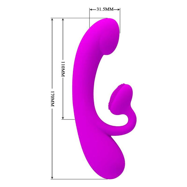 Sincere vibrador y succionador de clítoris silicona morado