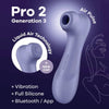 Satisfyer pro 2 generación 3 lila bluetooth y app