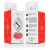 Intense plug anal metal aluminio con cristal rojo talla l