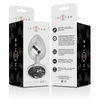 Intense plug anal metal aluminio con cristal negro talla l