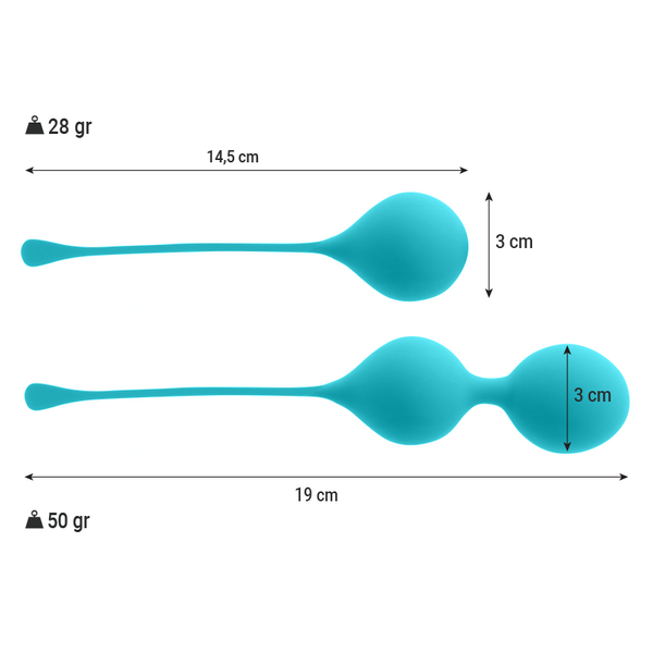 Intense bolas kegel pack kendall azul