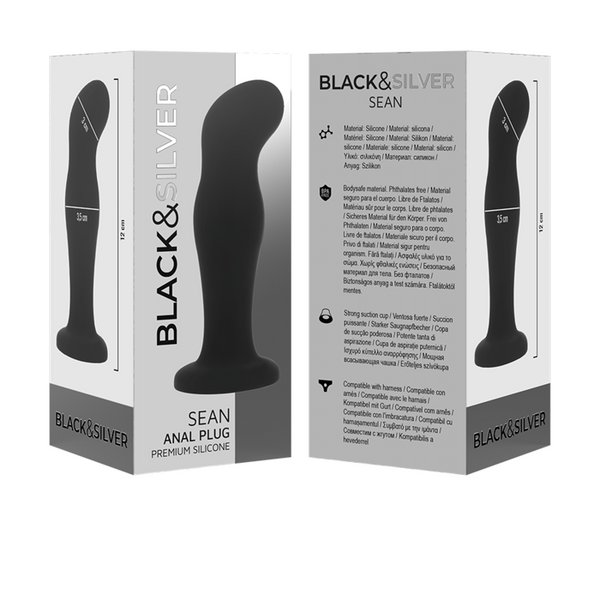 Plug anal Sean de silicona premium negro