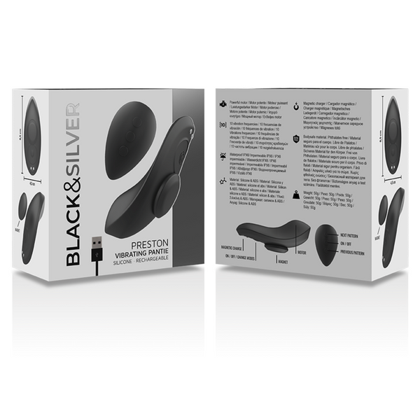 Preston pantie magnético vibrador silicona remoto
