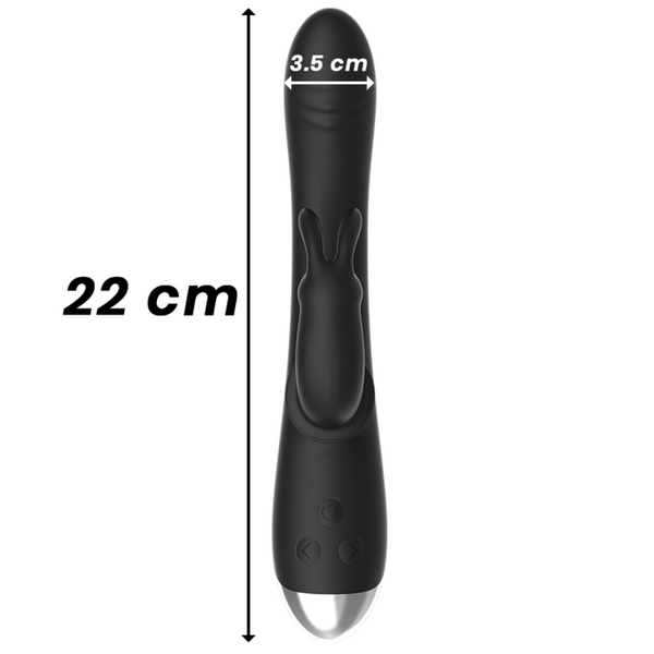 Dj. adam estimulador rabbit silicona recargable negro