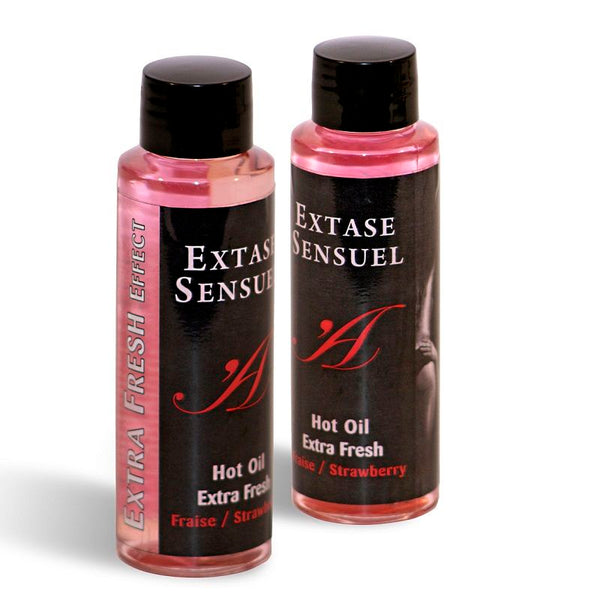 Extase aceite masaje efecto extra fresh fresa 100 ml