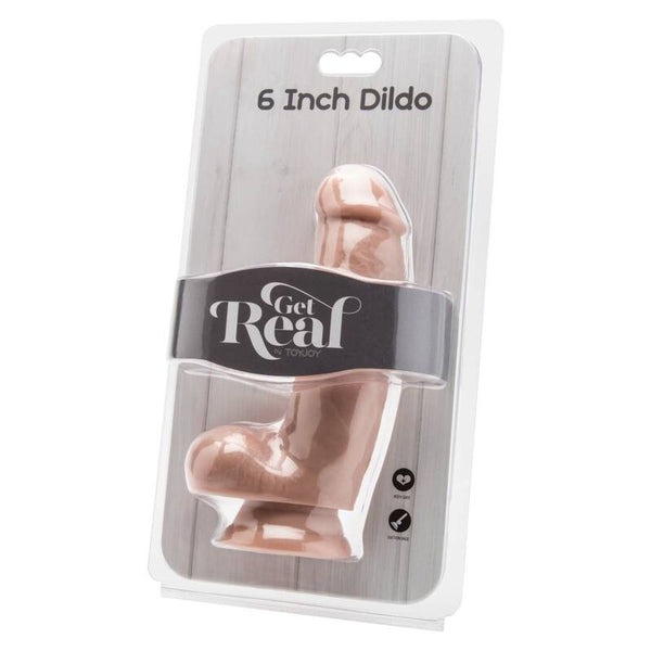 Get dildo 12 cm con testículos natural