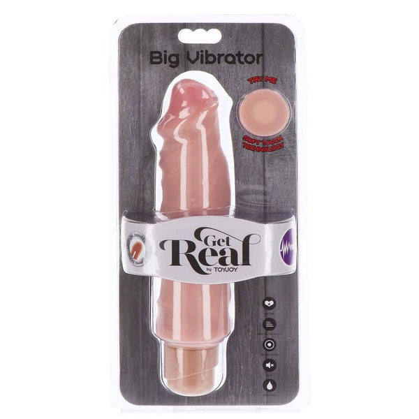 Dual density big vibrador 20 5 cm natural