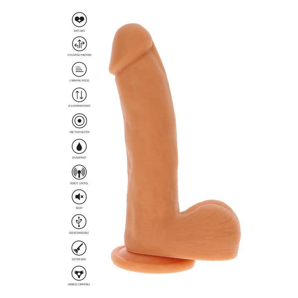 Get dildo empuje magnético pulsante natural