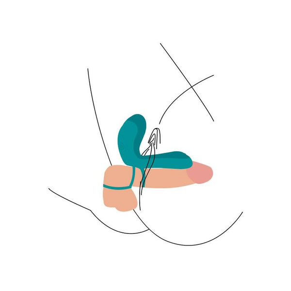 Anillo vibrador para parejas verde