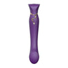 Vibrador Zalo Queen Pulse Wave para Punto G morado