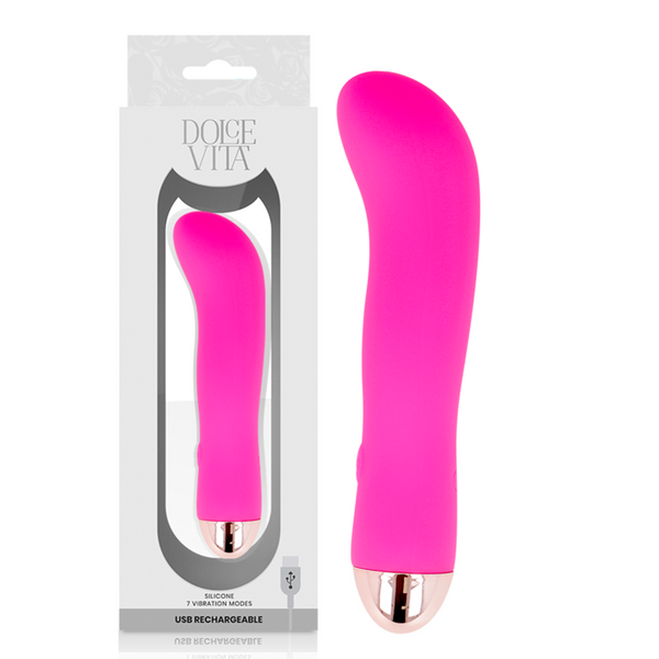 Vibrador recargable two rosa 7 velocidades