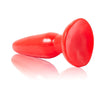 Baile plug anal pequeño rojo 15 cm