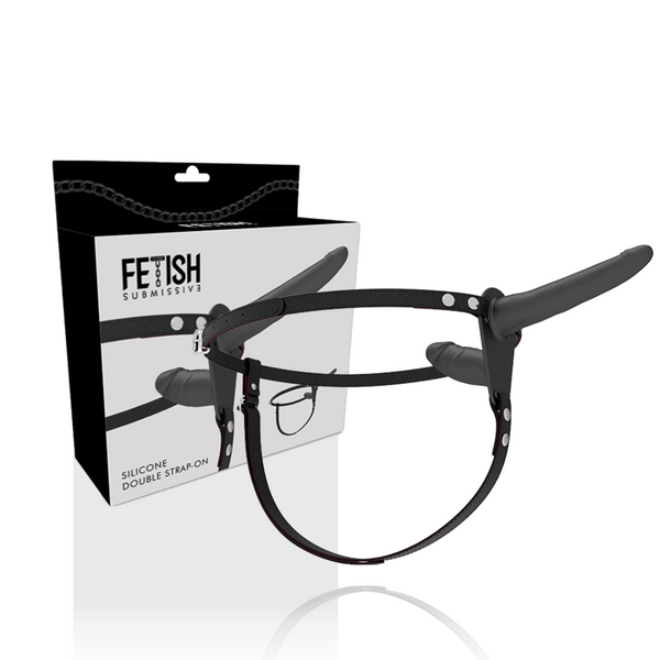 Fetish doble penetración negro