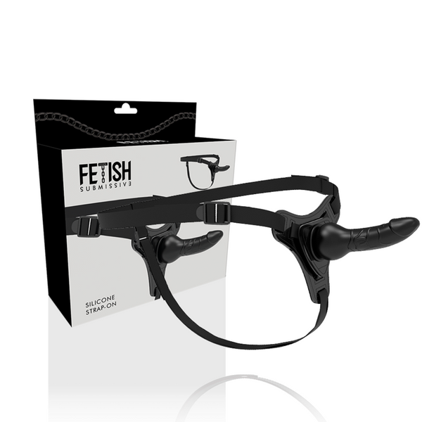 Fetish silicona negro realista 16 cm