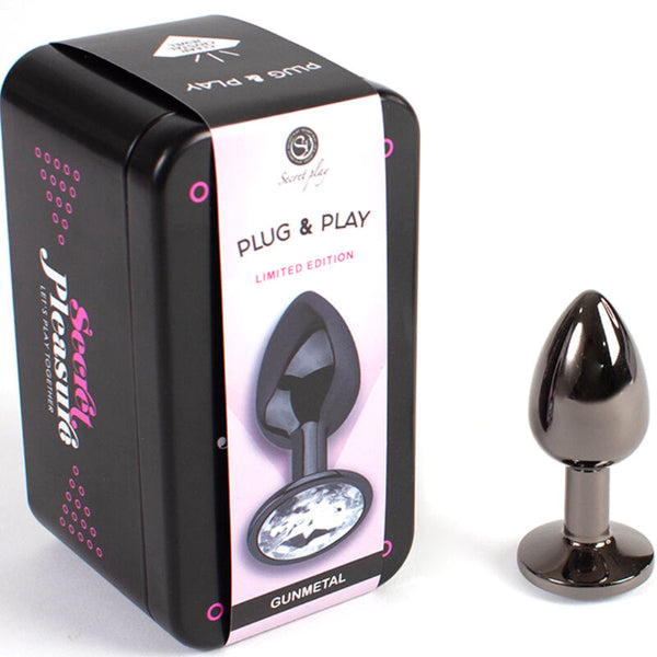 Plug anal Secretplay Gunmetal talla S 7 cm