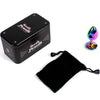 Plug anal de metal Secretplay multicolor talla S 7 cm