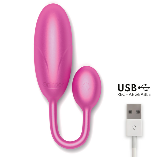 Denver huevo vibrador negro 7 x 2.7 cm