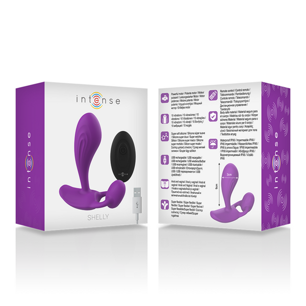 Intense shelly duo anal perineo vaginal clítoris remoto morado